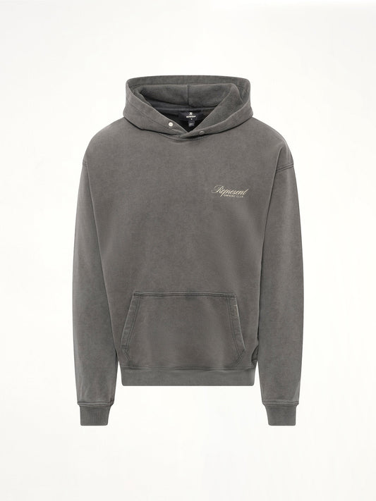Represent Owners Club Script Hoodie (Grey)