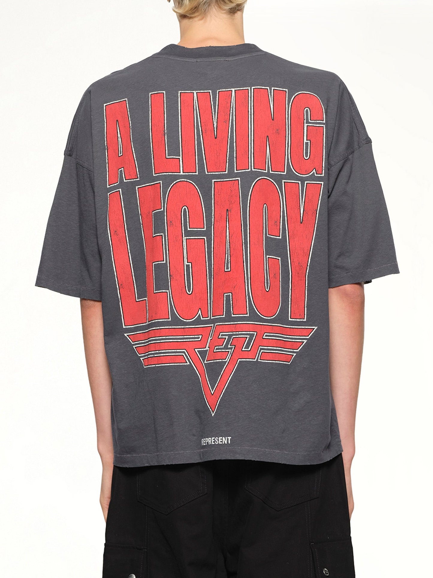 REPRESENT Reversible Living Legacy Falcon T-Shirt (Sun Fade Grey)