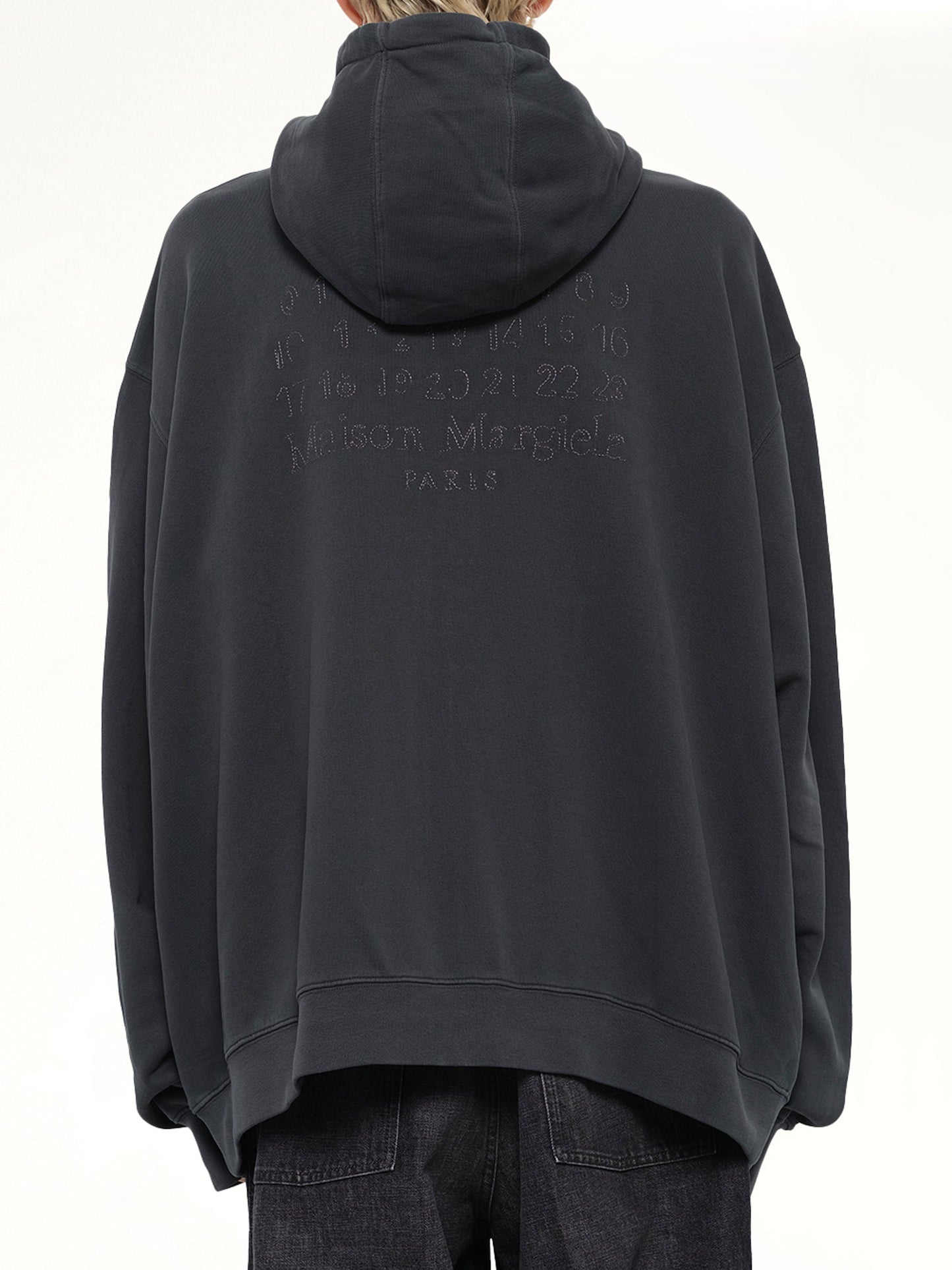 MAISON MARGIELA Lightweight Firm Zip Hoodie (Charcoal)