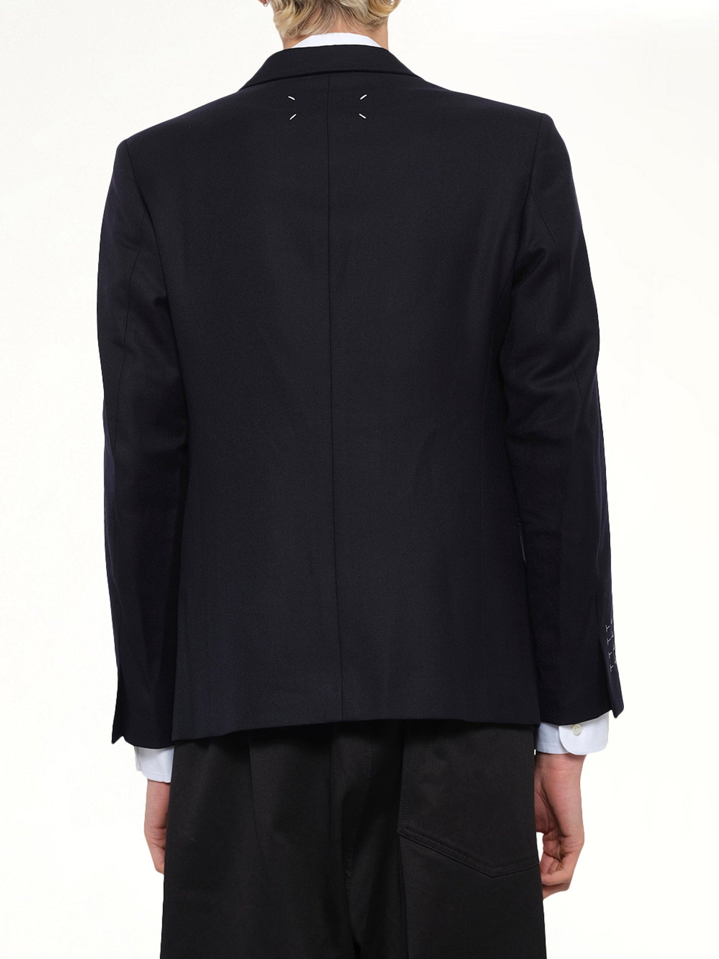 MAISON MARGIELA Virgin Wool Blazer (Blue)