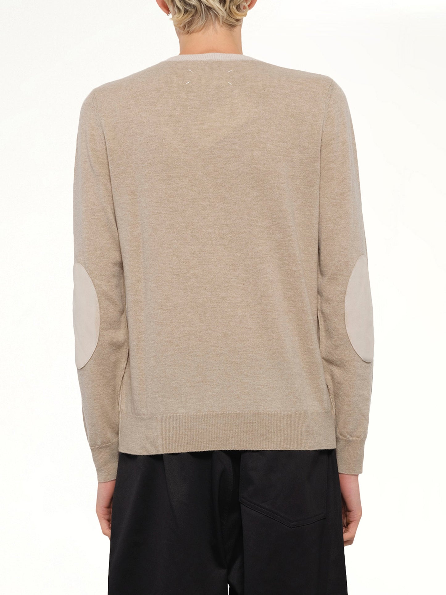 MAISON MARGIELA Two-Tone Sweater (Beige)