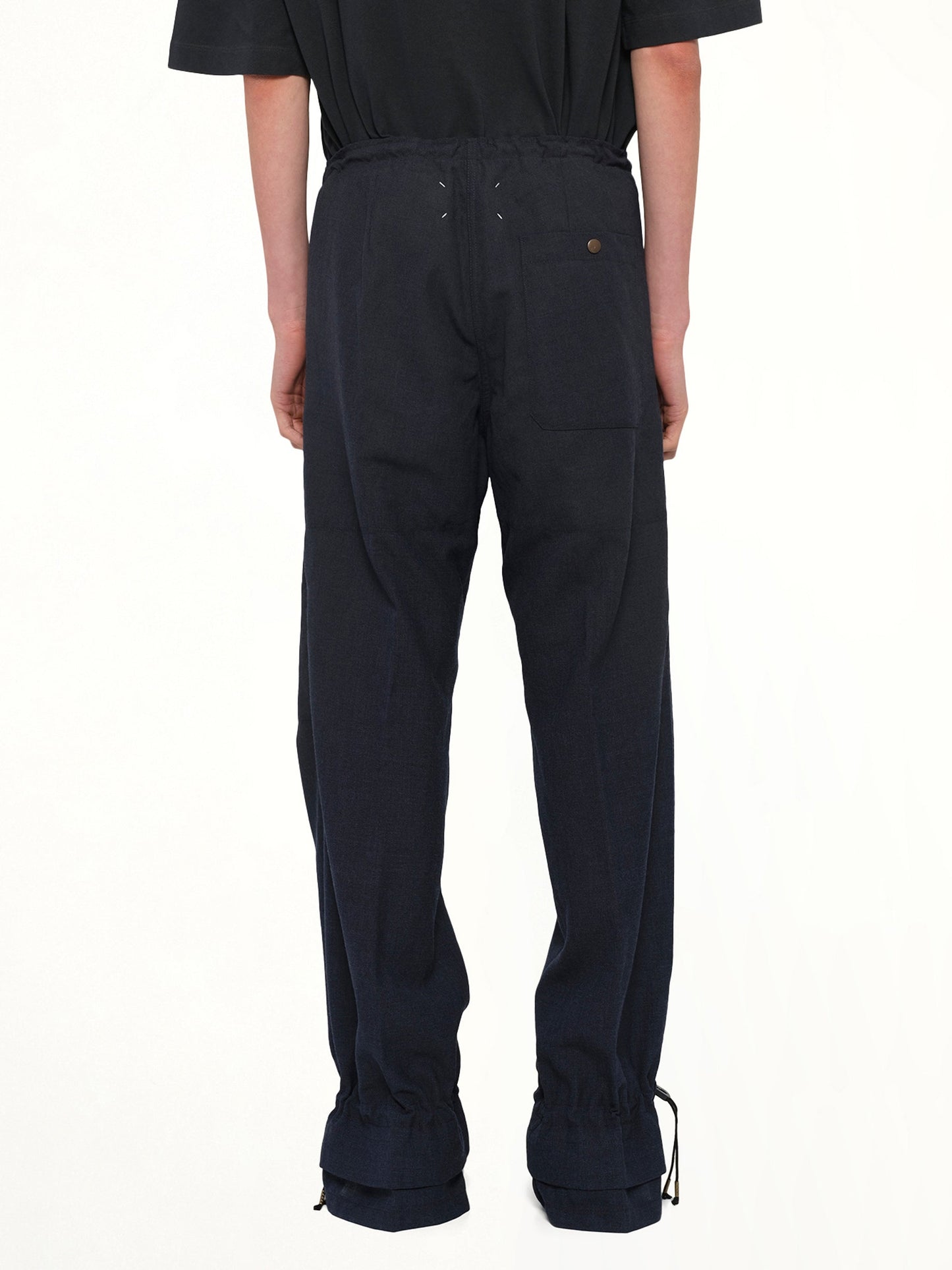 MAISON MARGIELA Wool Pants (Dark Blu)