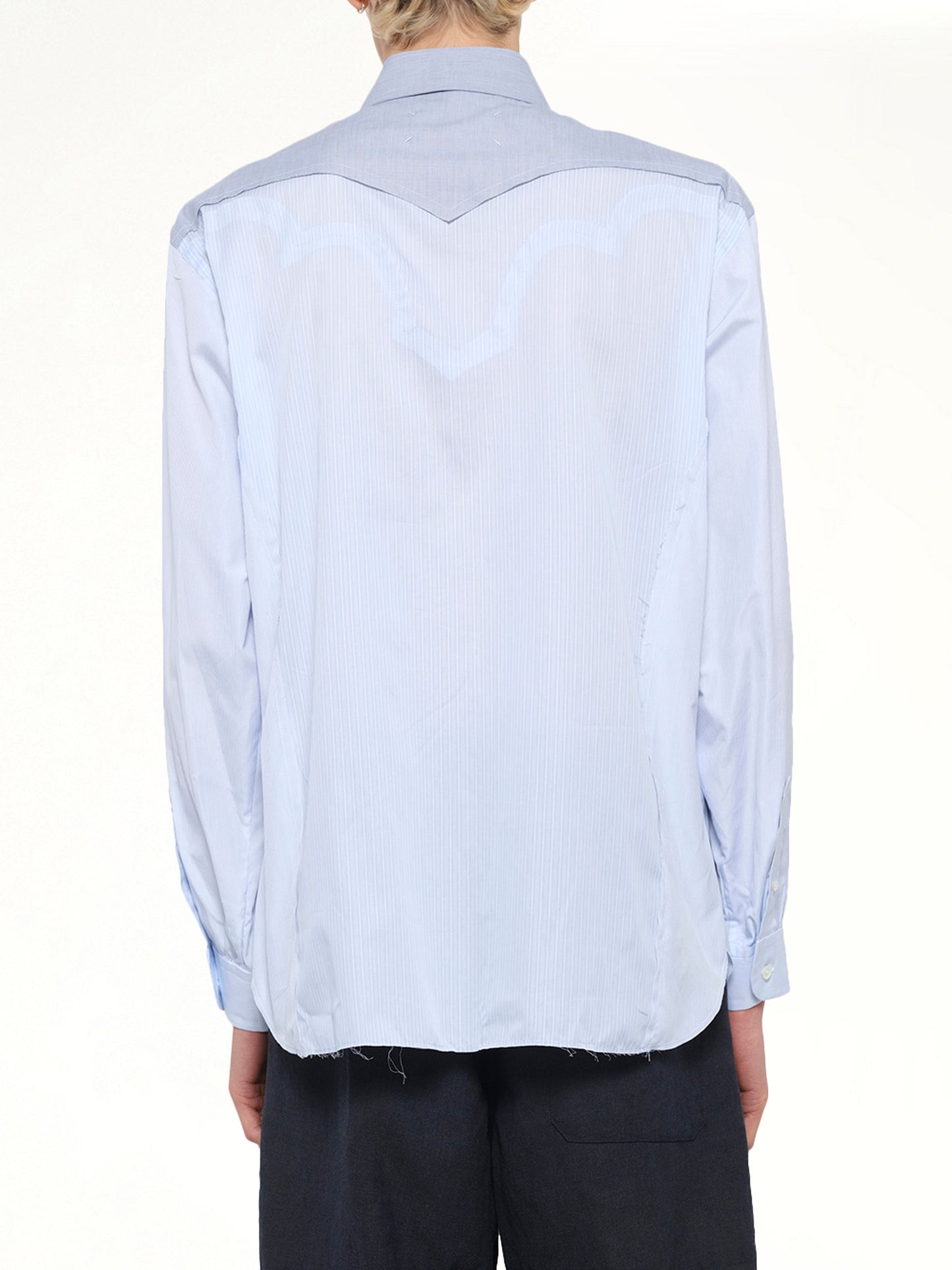 MAISON MARGIELA Classic Stripe Shirt (Azure)