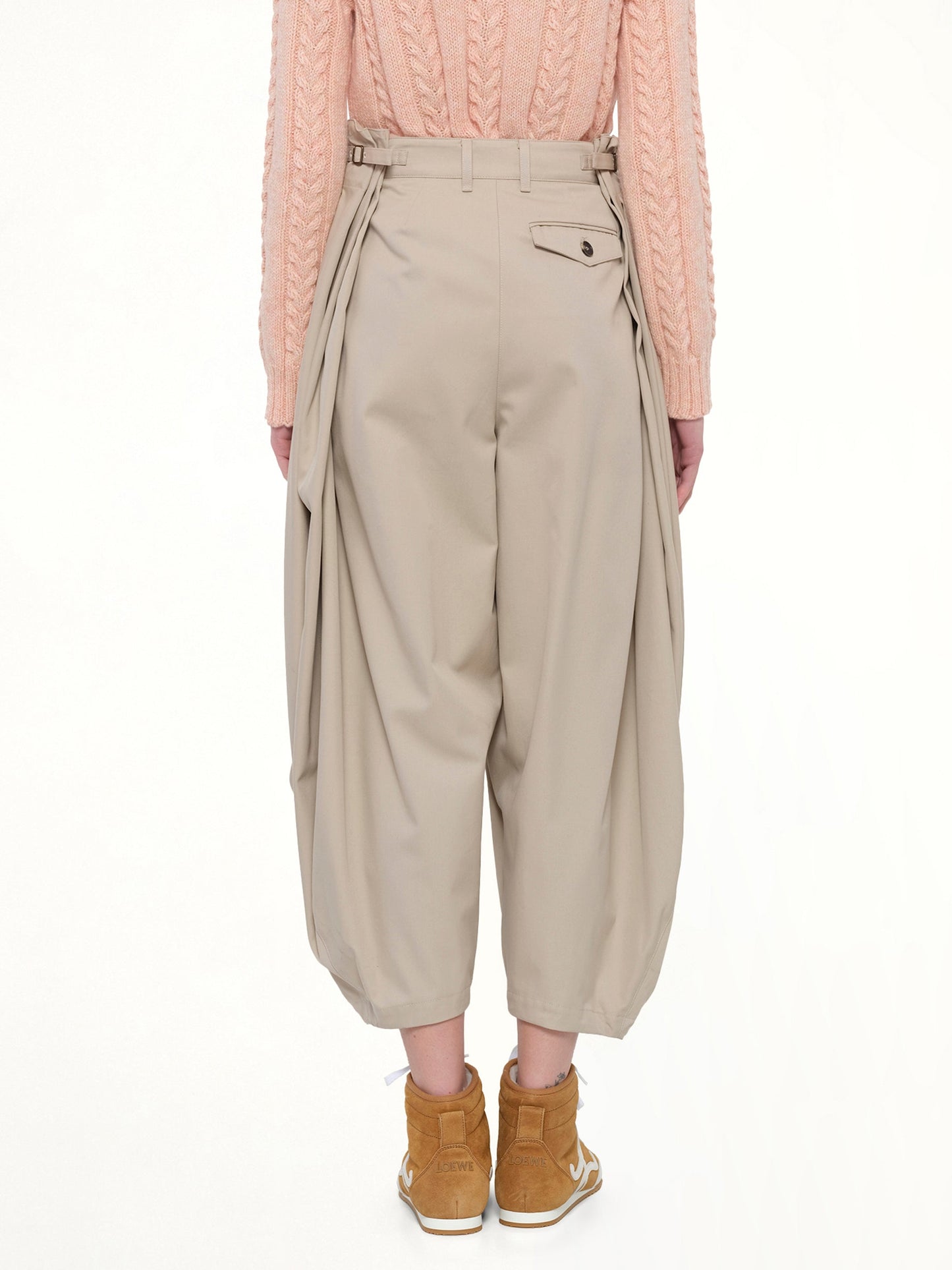 LOEWE Draped Trouser AF (Beige)