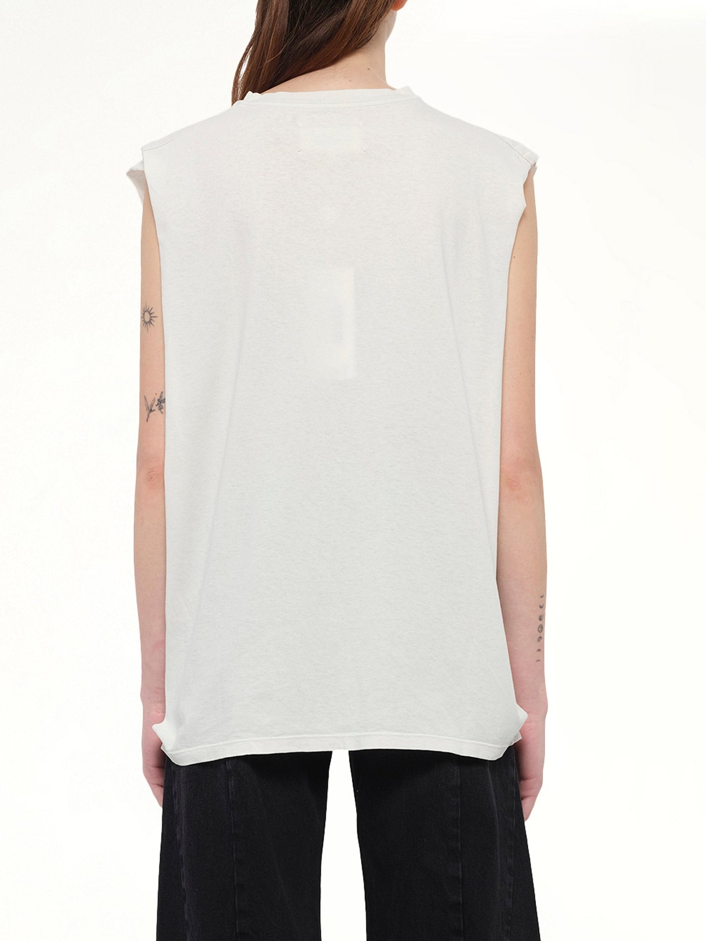 MAISON MARGIELA Logo Tank Top (Butter)