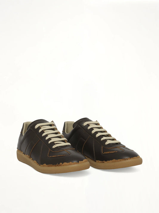 MAISON MARGIELA Replica Leather Sneaker (Brown)