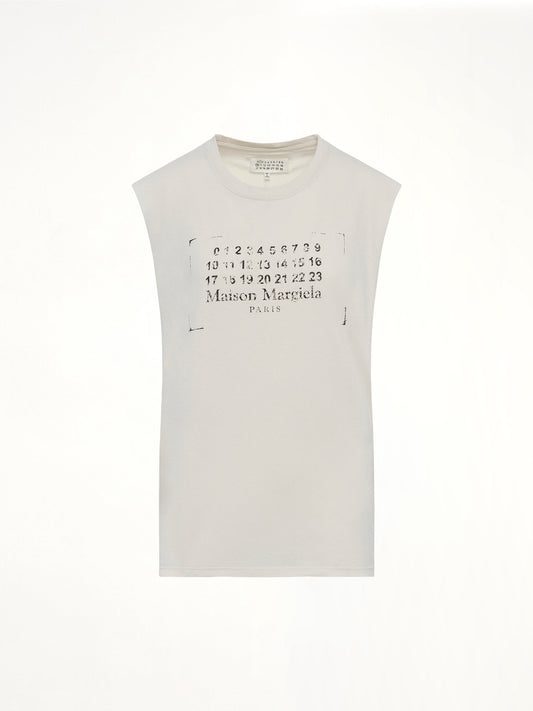 MAISON MARGIELA Logo Tank Top (Butter)