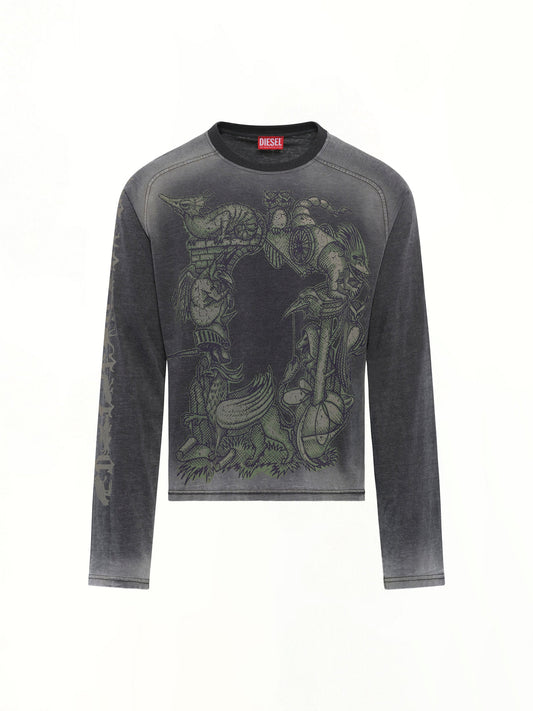 DIESEL T-JORI-A LS T-Shirt (Black)