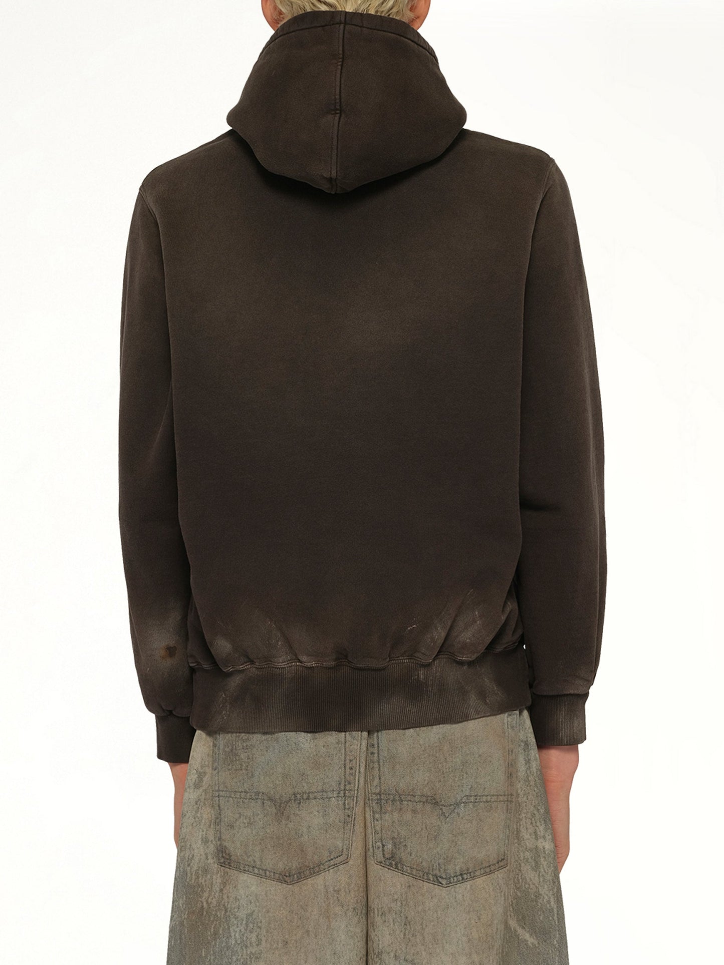 DOUBLET Luxuary Mud Paint Hoodie (Brown)