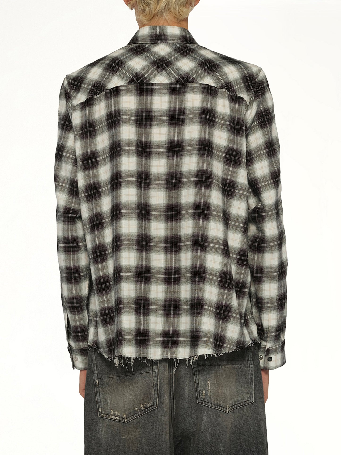 AMIRI Bones Flannel Overshirt (Black)