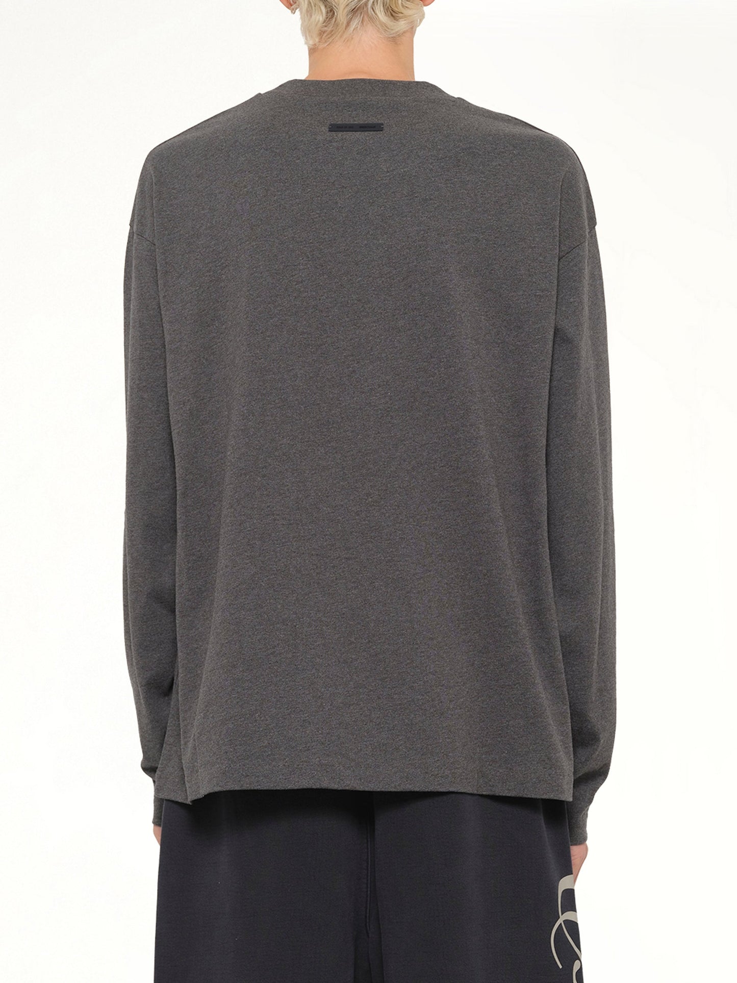 FEAR OF GOD ESSENTIALS Classic Long Sleeve T-Shirt (Charcoal Heather)
