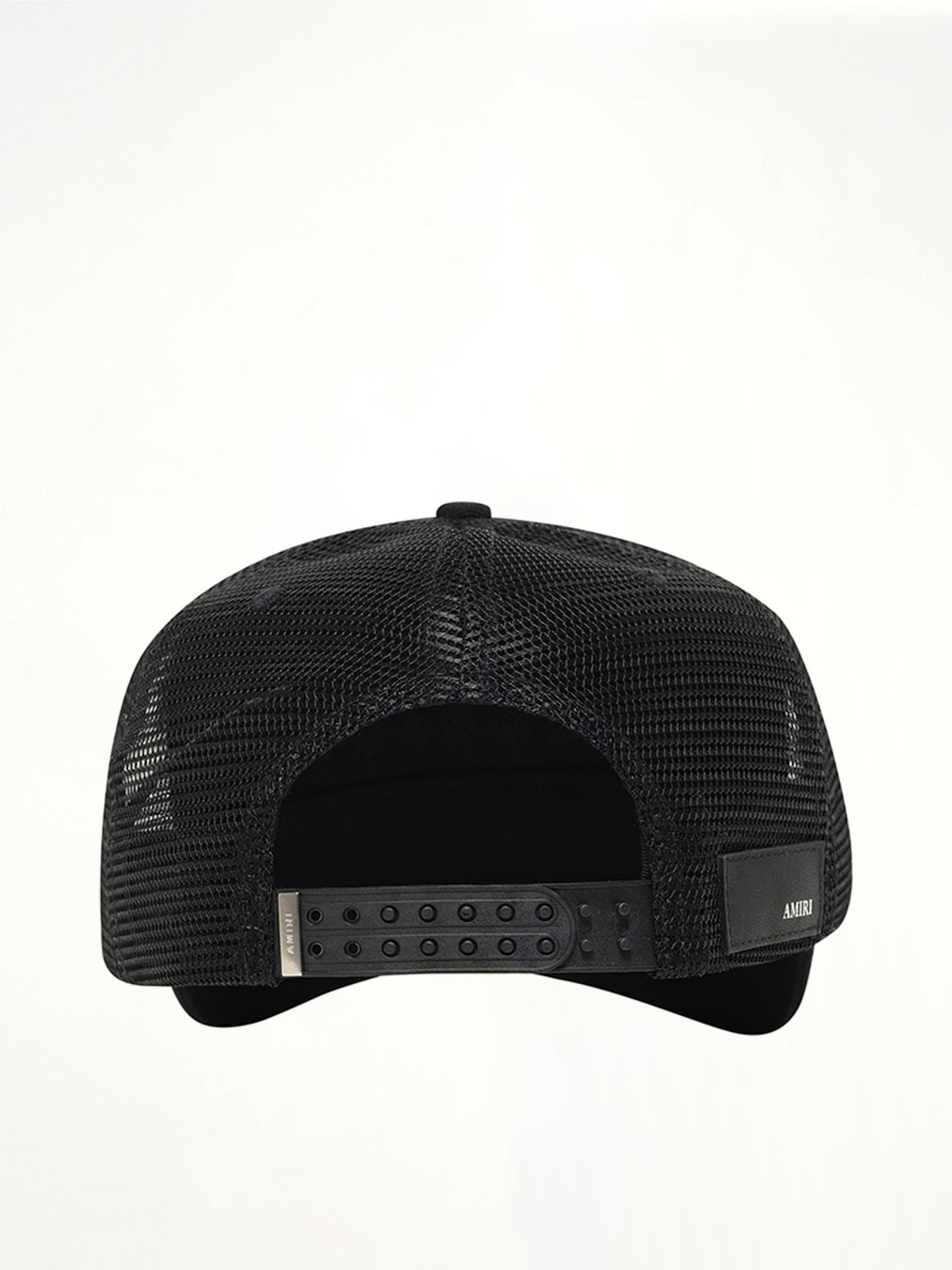 AMIRI 3 Star Metallic Trucker Hat (Black)
