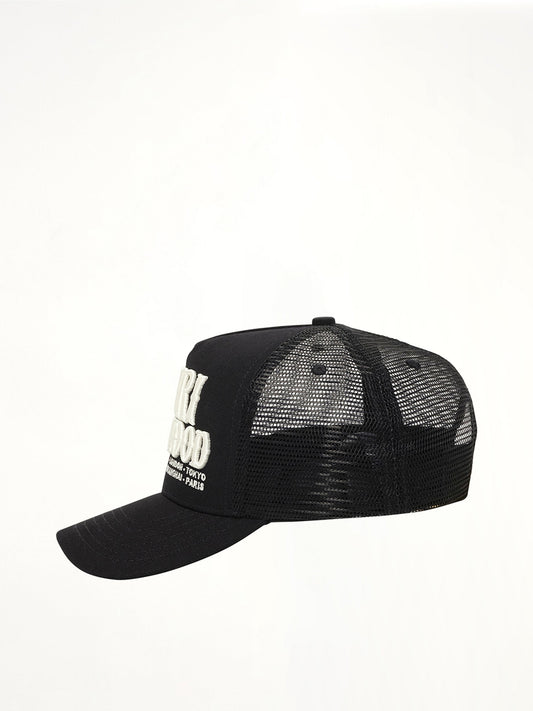 Amiri Hollywood Trucker Hat (Black)