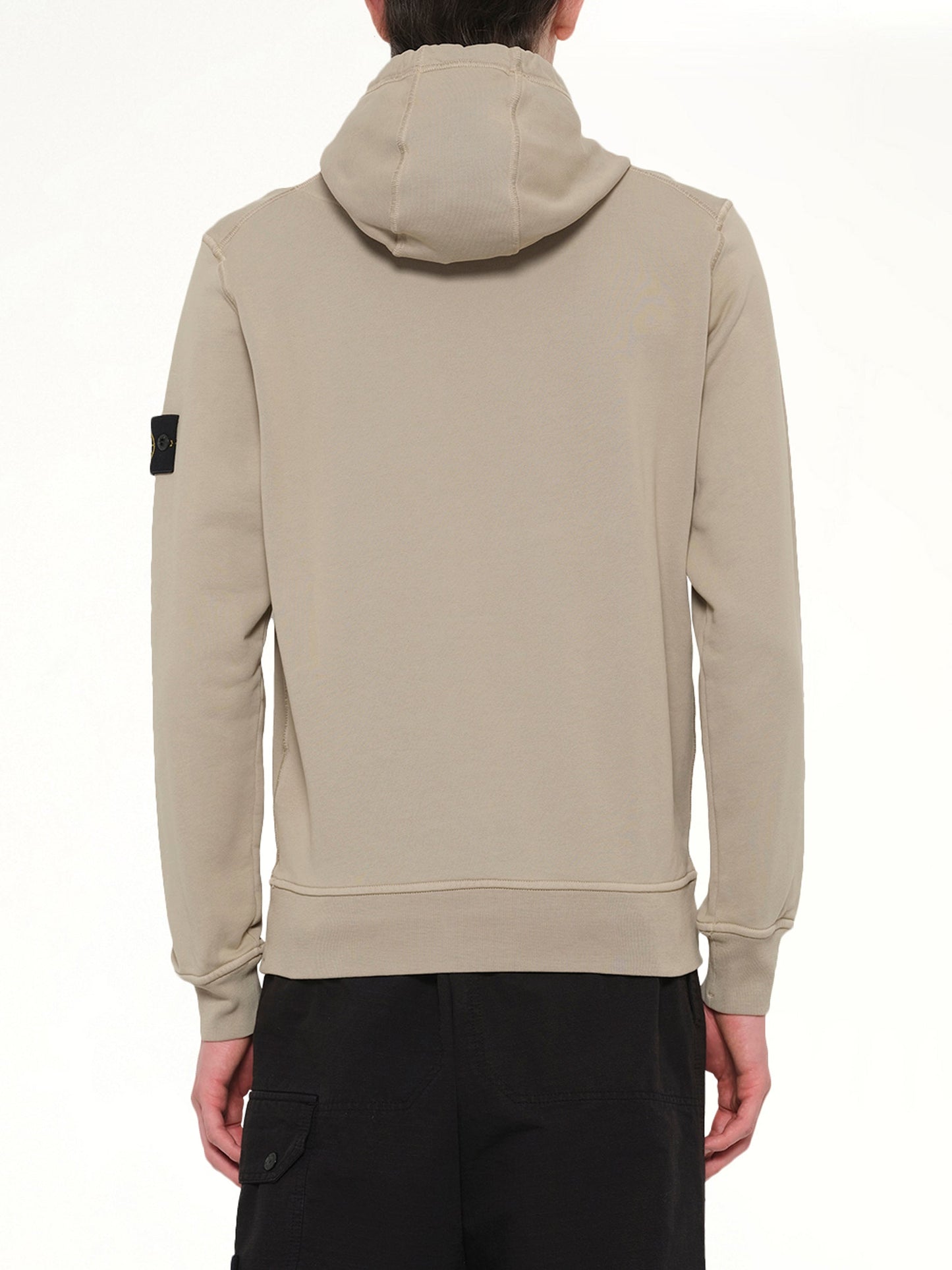 STONE ISLAND 610006 Cotton Fleece Hoodie (Desert)