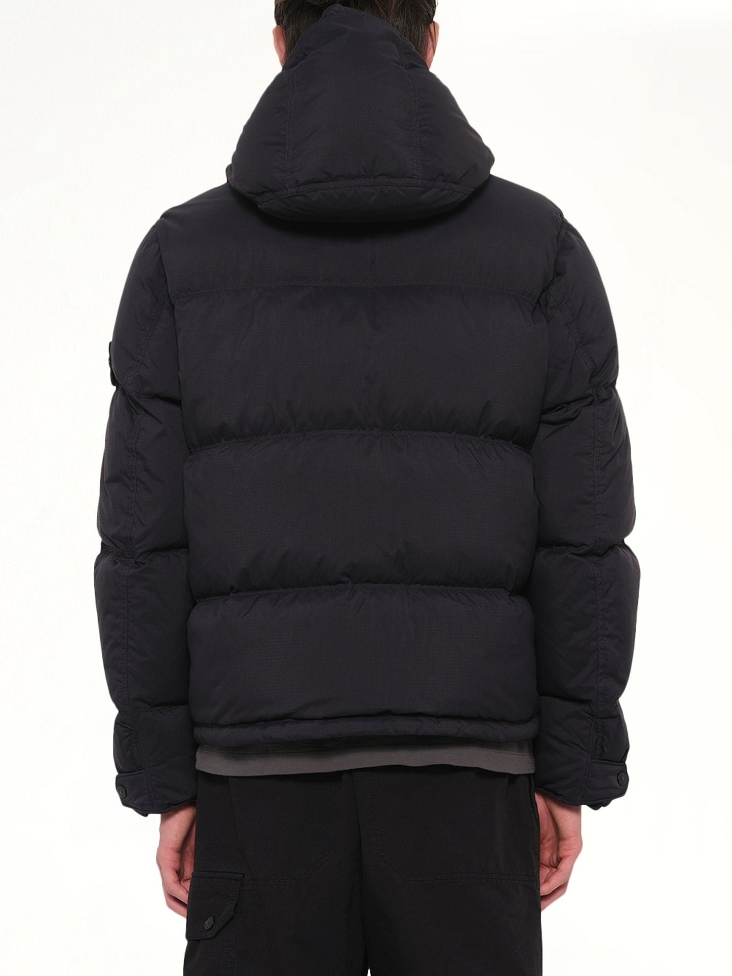 STONE ISLAND 4100019 Ripstop Short Parka (Black)