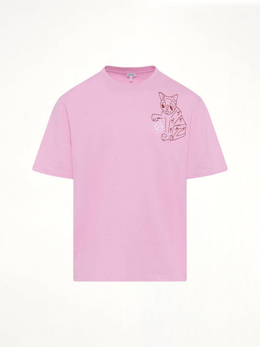 LOEWE Louis Wain Loose Fit T-Shirt (Pink)