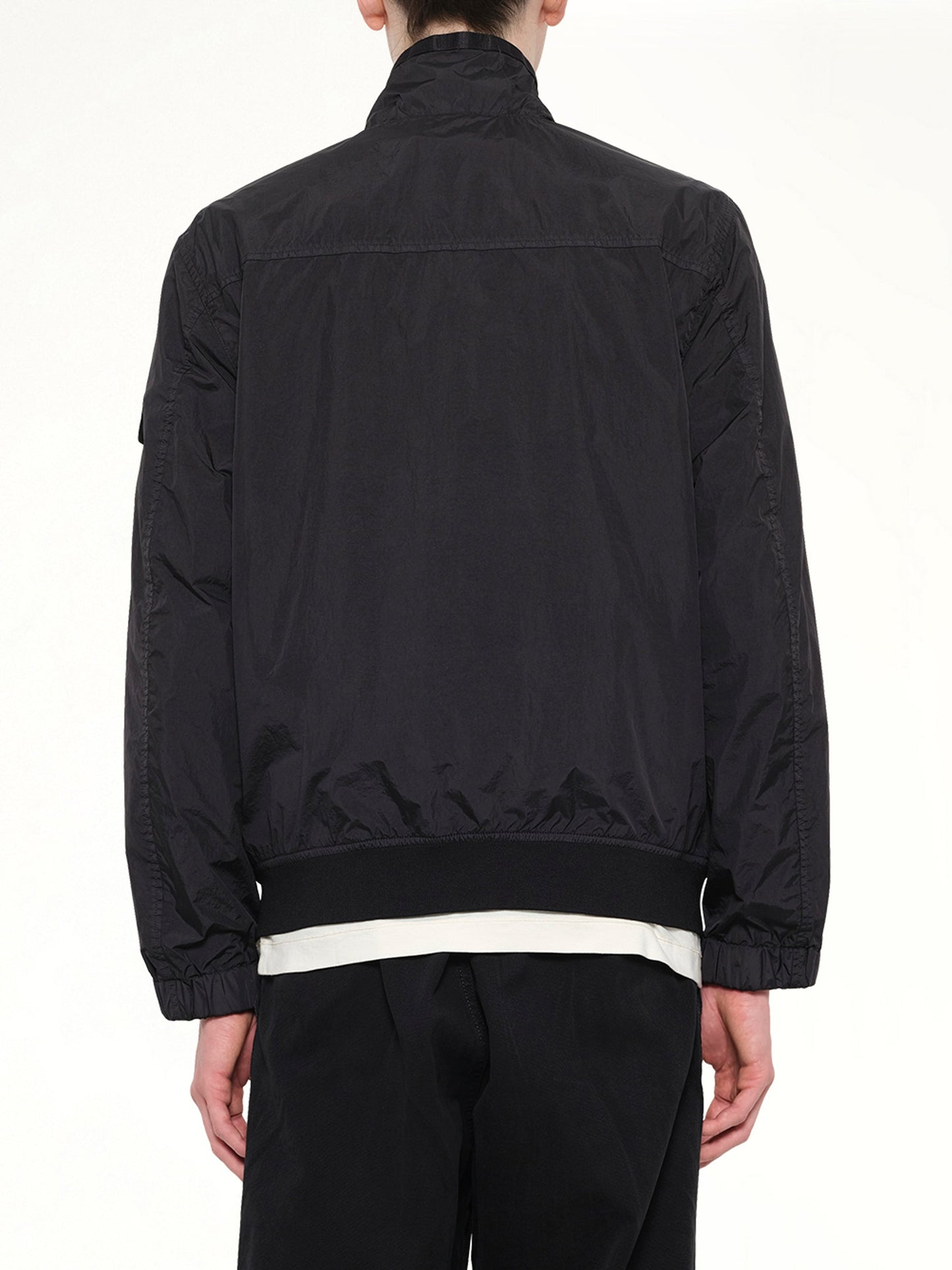STONE ISLAND 4100002 Crinkle Reps Jacket (Black)
