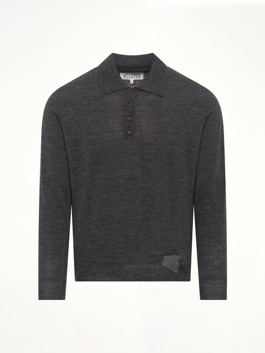 MAISON MARGIELA Knit Polo (Grey)