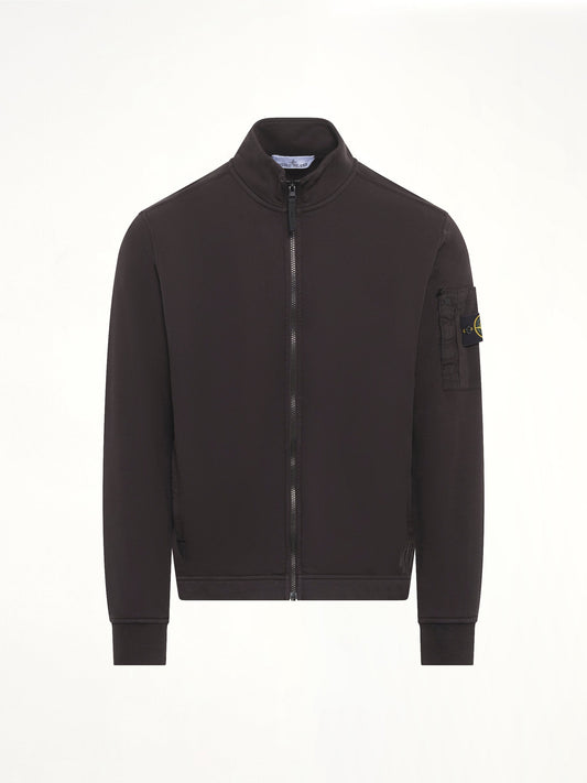 STONE ISLAND 6100018 Zip Up Cardigan (Black)