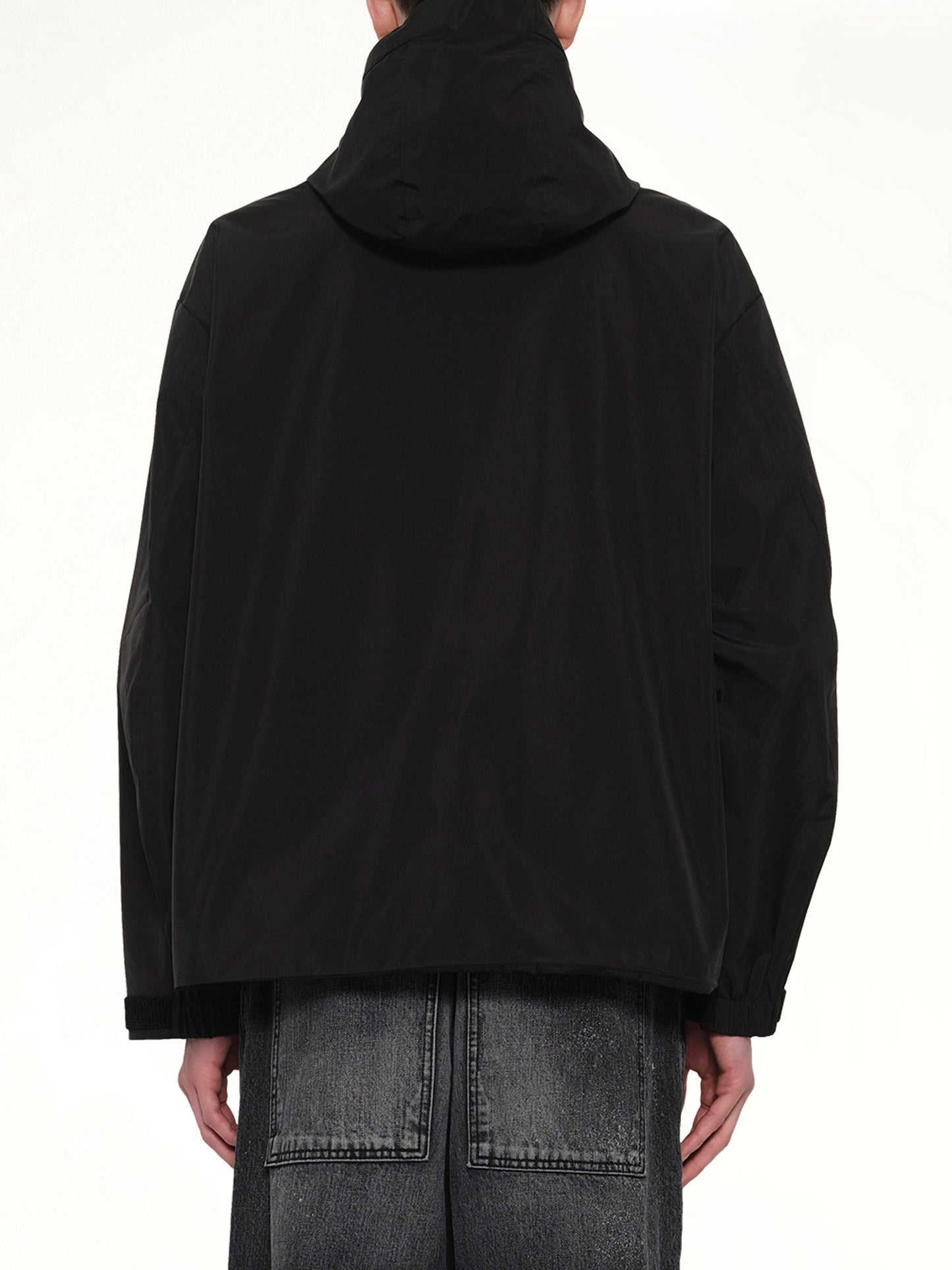WE11DONE 3L Shell Hoodie Jacket (Black)