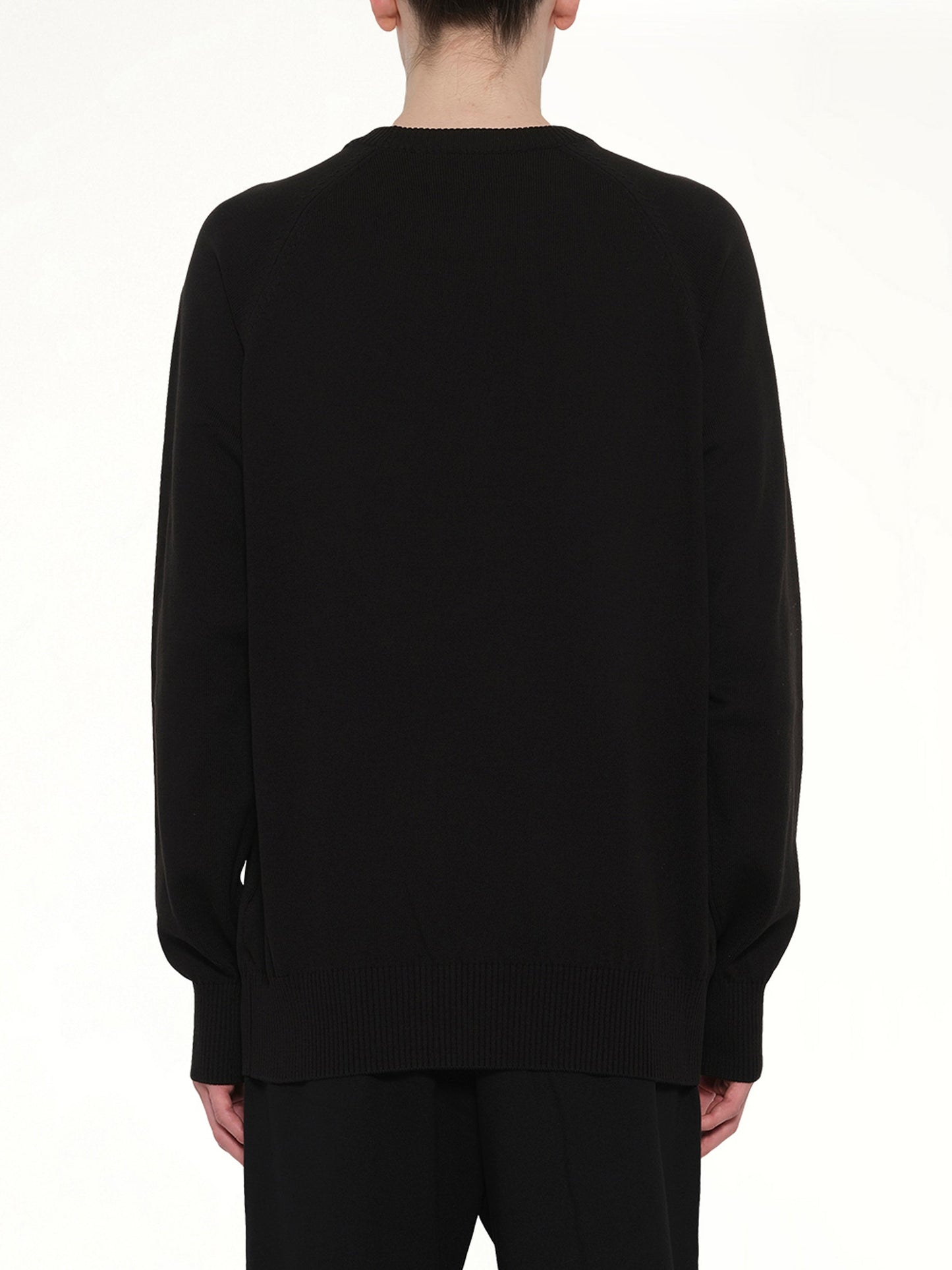 WE11DONE Multi Logo Print Sweater (Black)