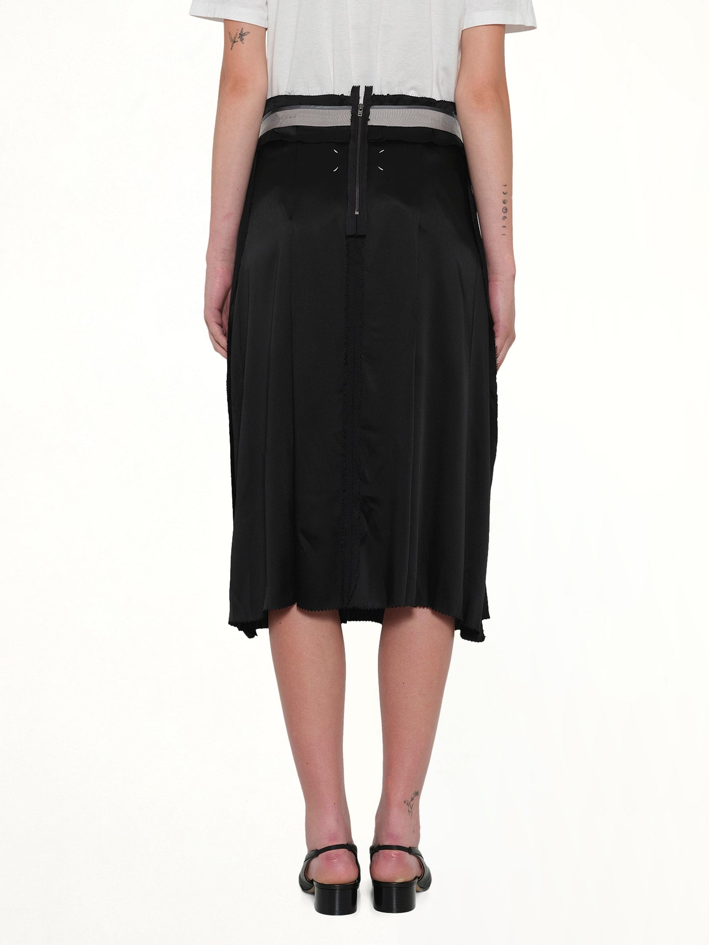 MAISON MARGIELA Layered Skirt (Black)