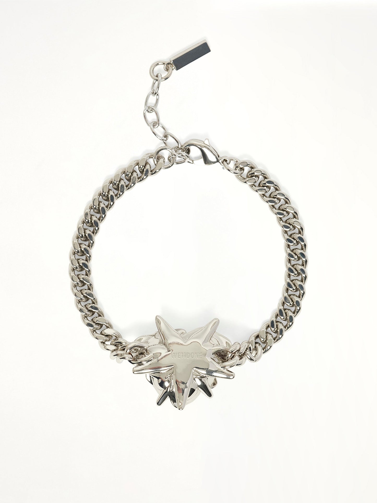 WE11DONE Small Spiky Rose Bracelet (Silver)