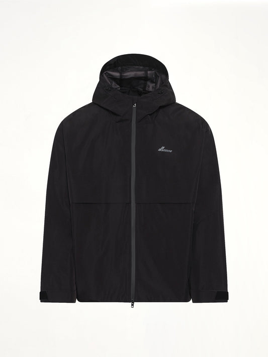 WE11DONE 3L Shell Hoodie Jacket (Black)