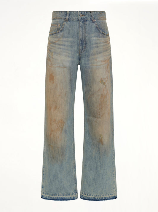 WE11DONE Regular-Fit Denim Pants (Blue)