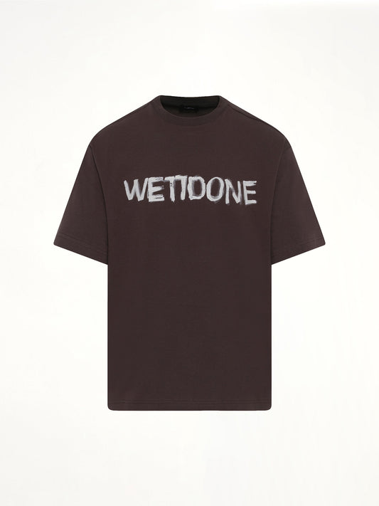 WE11DONE Logo Painted T-Shirt (Grey)