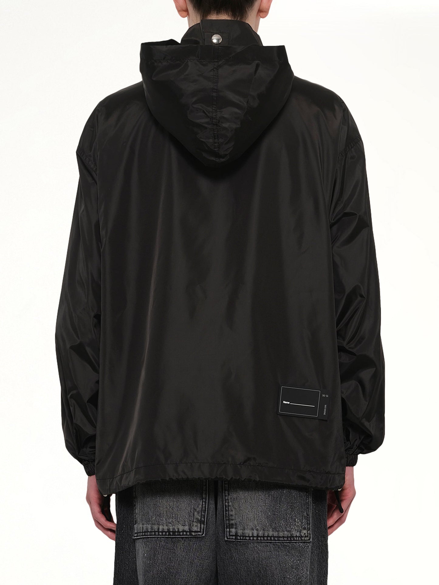 WE11DONE Logo Windbreaker Jacket (Black)