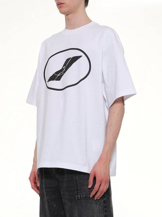 We11done Print T-Shirt (White)