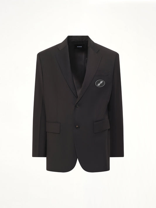 WE11DONE Oversized Suit Logo Blazer (Black)