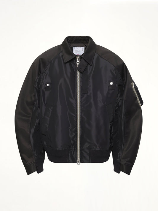 SACAI Cotton Chino x Nylon Twill Blouson (Black)