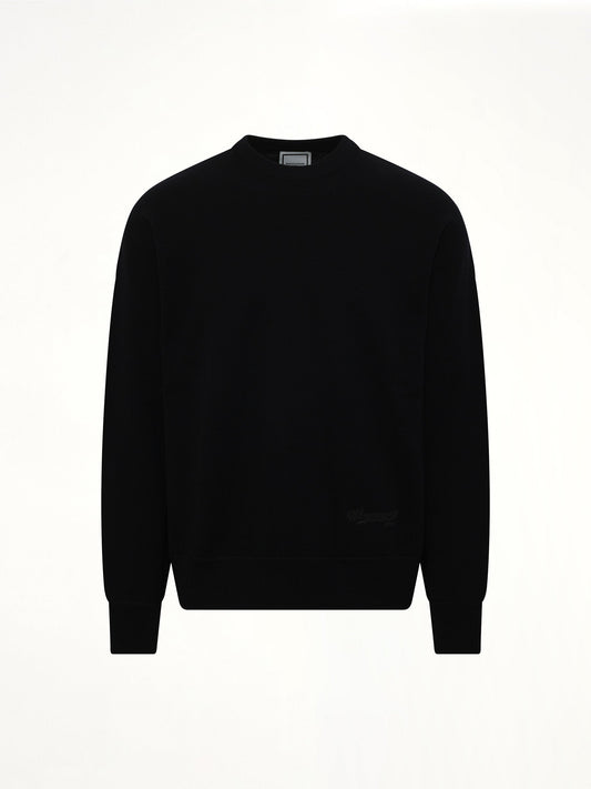 WOOYOUNGMI Baseball Logo Sweater (Black)