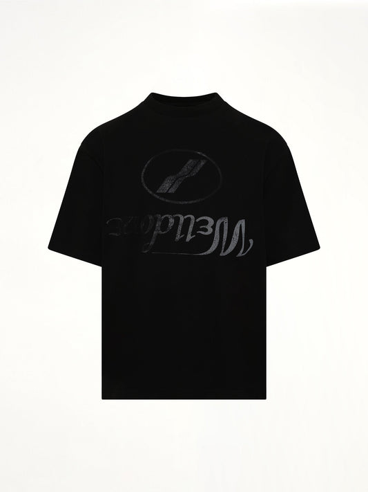 WE11DONE Destroyed Reverse Logo T-Shirt (Black)