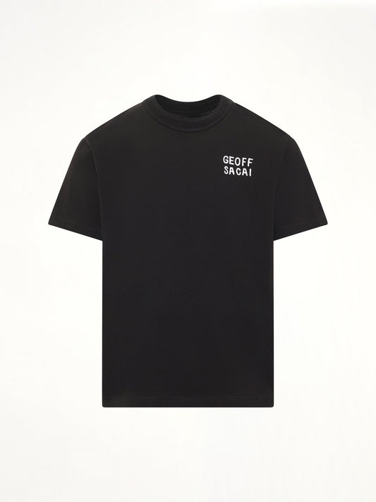 Geoff Sacai Embroidery T-Shirt (Black)