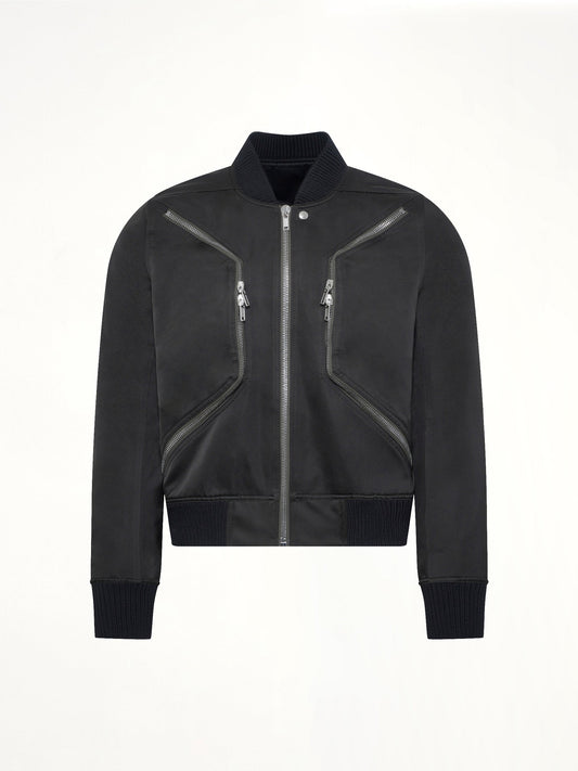 RICK OWENS Heizer Flight Jacket (Black)