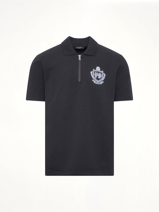 BALMAIN College Emblem Polo (Black)