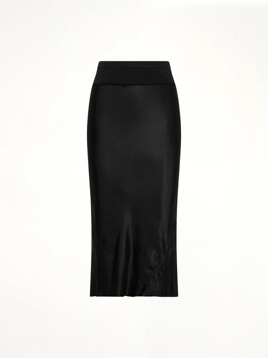 RICK OWENS Knee Bias Skirt (Black)