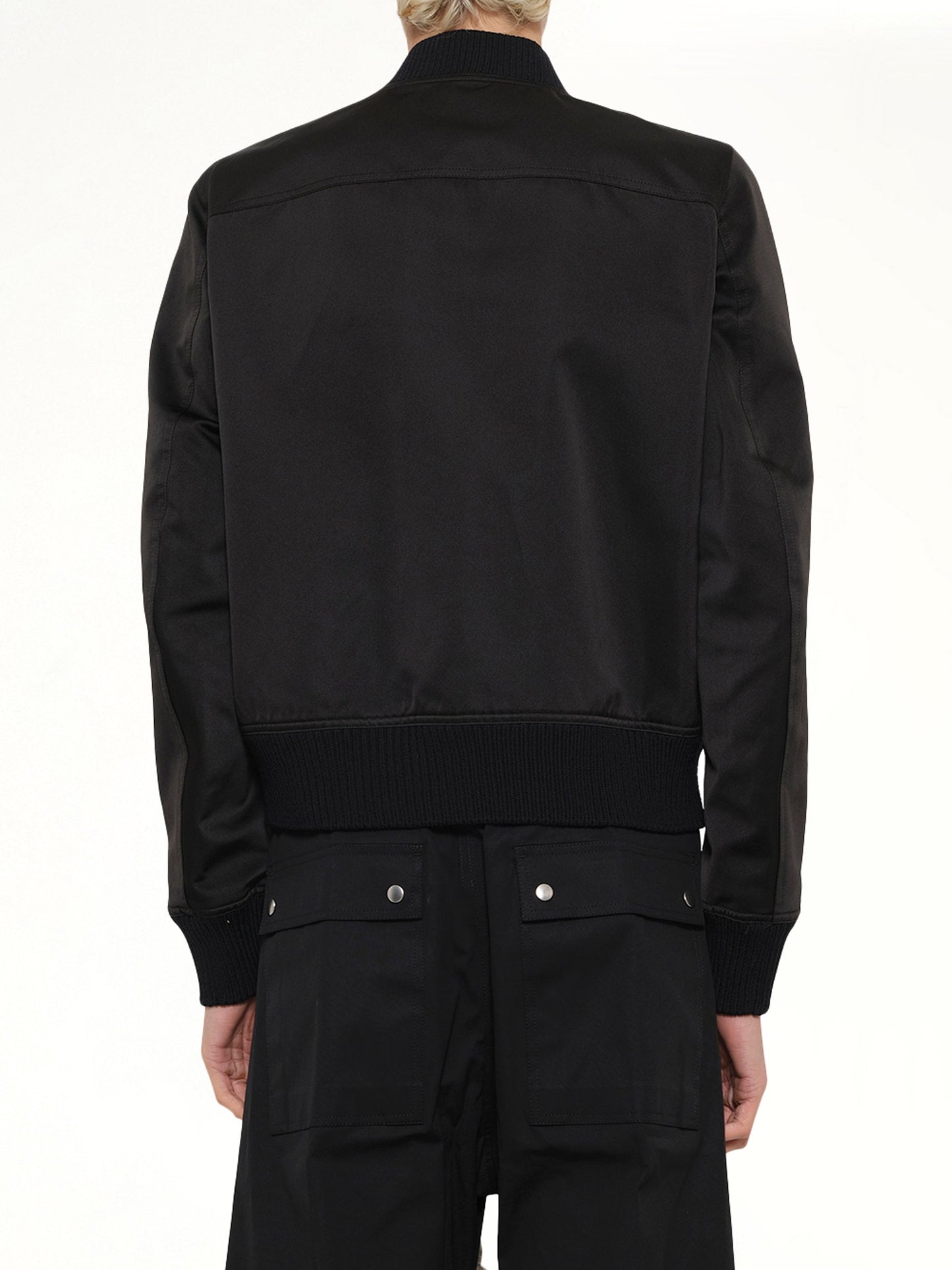 RICK OWENS Heizer Flight Jacket (Black)