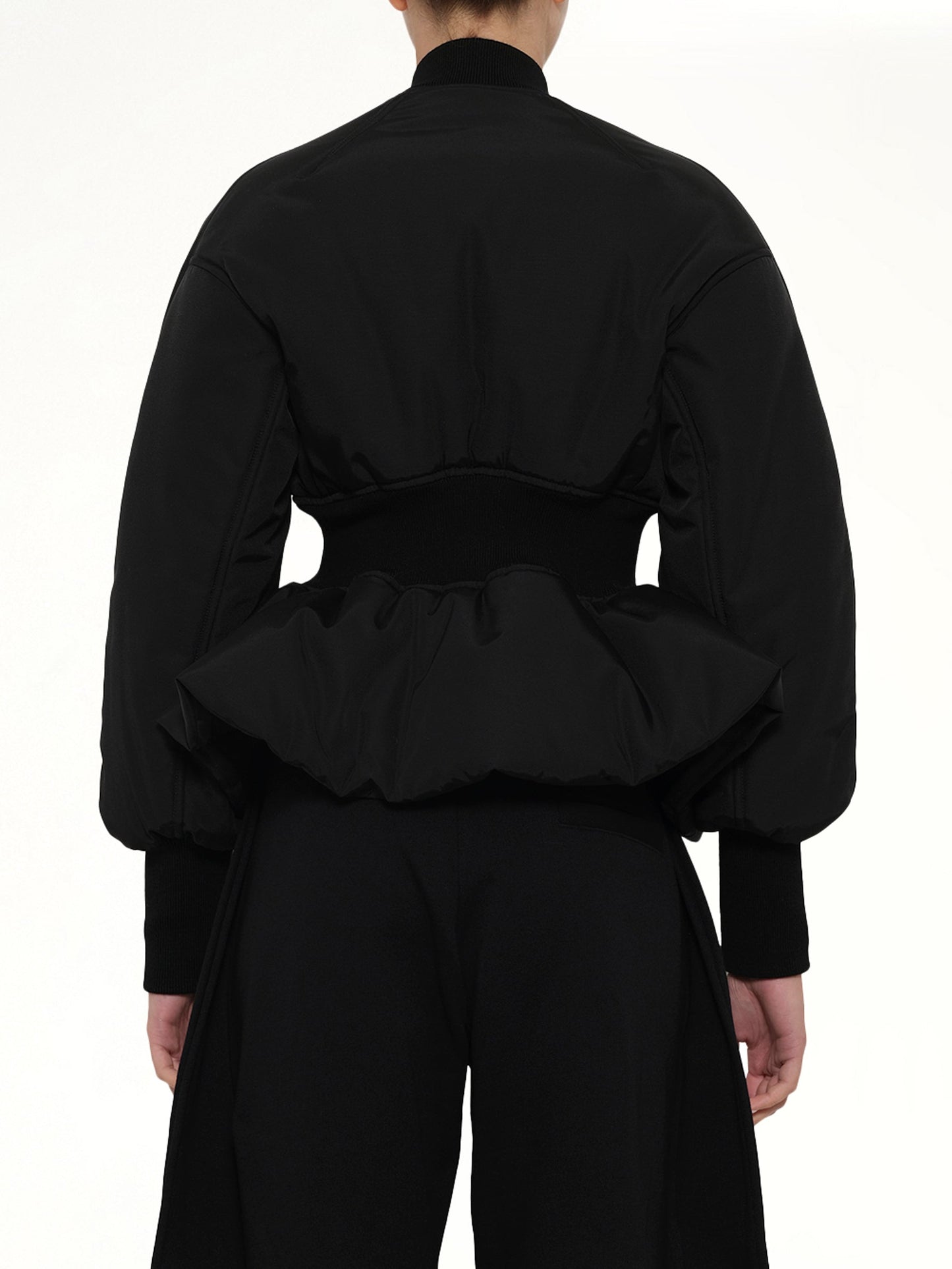 ALAIA Peplum Bomber (Black)