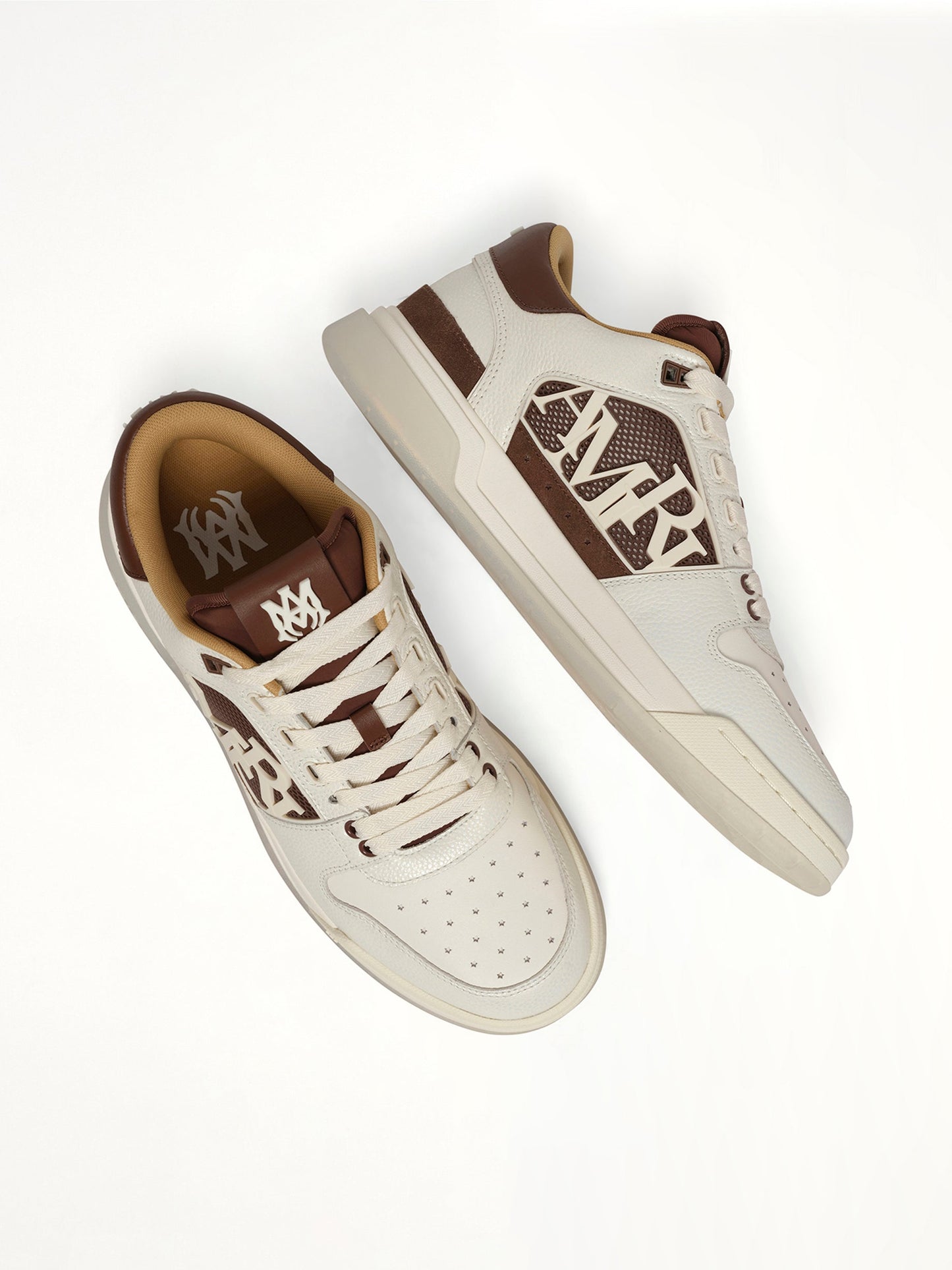 AMIRI Pebbled Classic Low Sneaker (Brown)