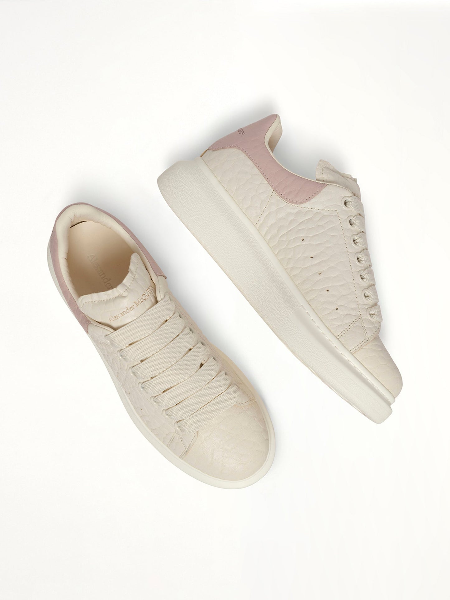 ALEXANDER MCQUEEN Dumbo Leather Larry Sneaker (White)