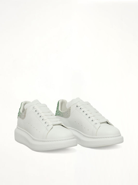 ALEXANDER MCQUEEN Larry Oversized Heel Sneaker (White)