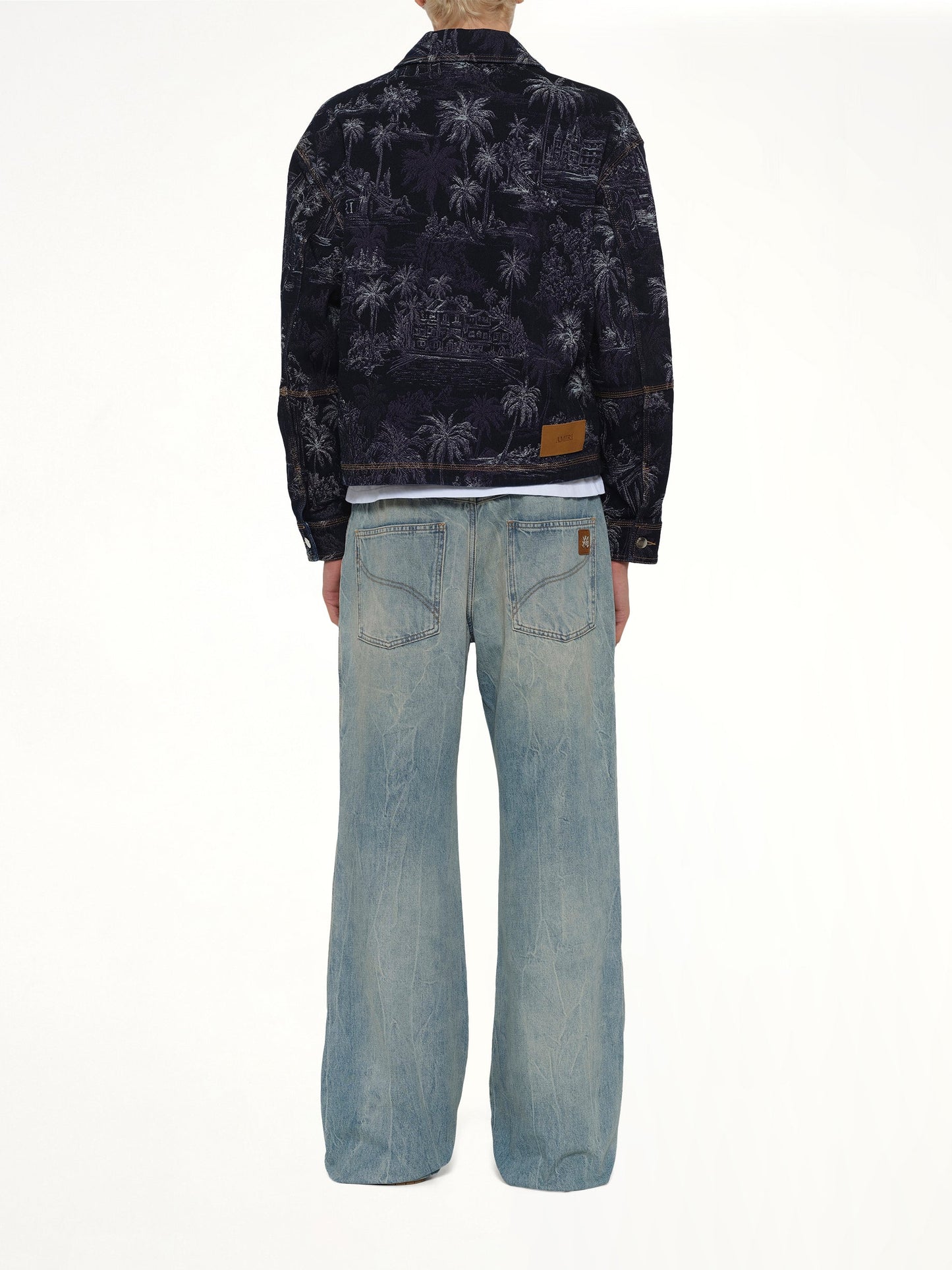 AMIRI Chateau Palms Jacquard Jacket (Indigo)