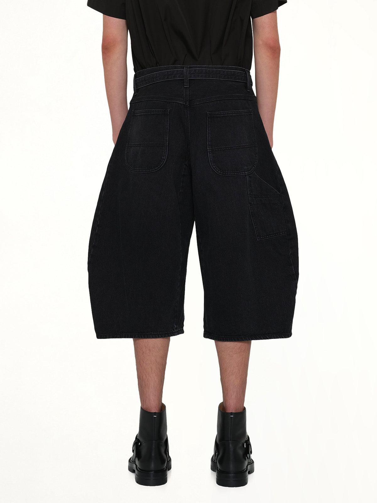 SACAI Denim Bermuda (Black)
