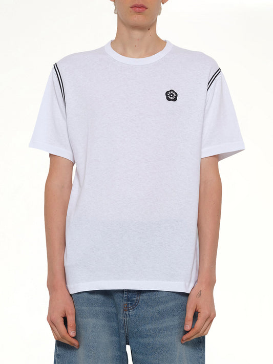Image of T-Shirts. Product name - Gots Boke Flower 2.0 Embroidered Classic T-Shirt in White colour by brand - KENZO