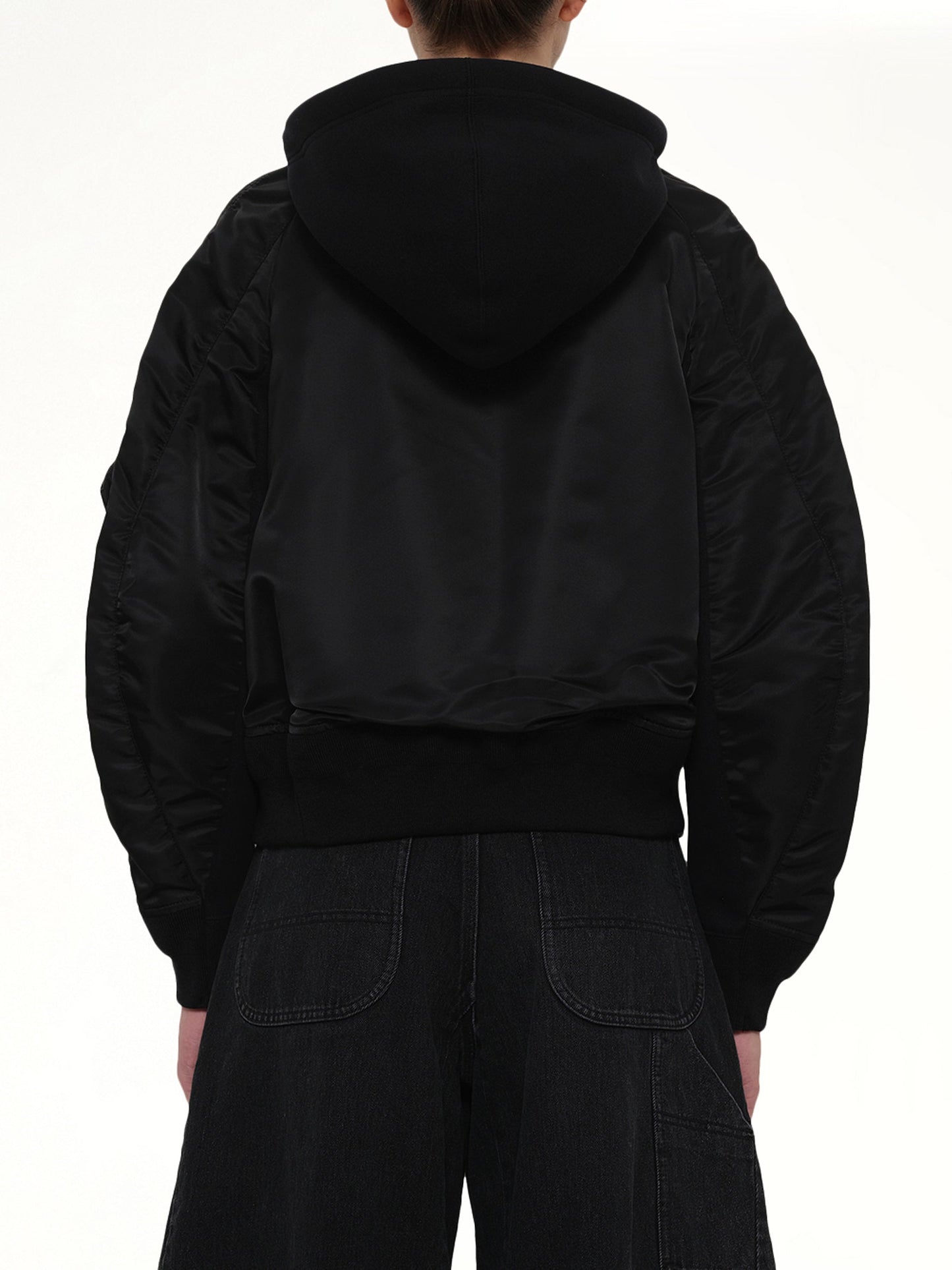 SACAI Sponge Sweat Twist Hoodie (Black)