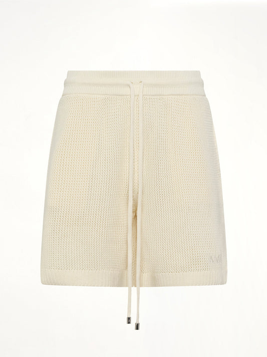 Amiri Crochet Mesh Short (Ivory)